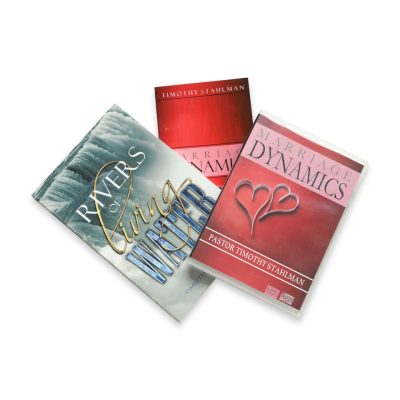Marriage Dynamic Book and CD and Rivers of Living Water Book Bundle by Pastor Timothy Stahlman of Family Church Erie, a bible based church.