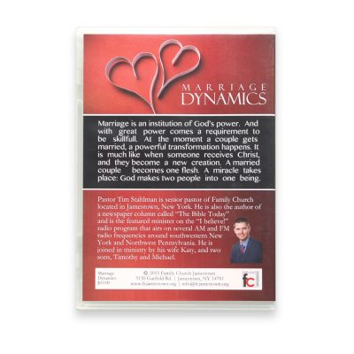 Marriage Dynamic CD by Pastor Tim Stahlman of Family Church Erie, a non-denominational church.