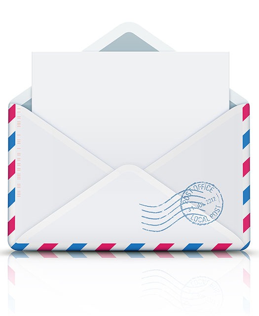 Airmail Envelope Image - Family Church Jamestown